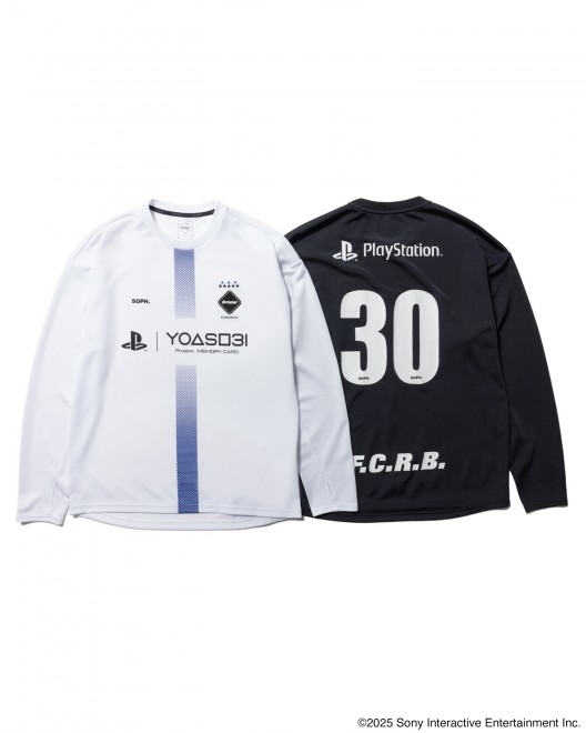 YOASOBI, PlayStation, and SOPH.’s F.C.Real Bristol unveil collaborative jersey inspired by PlayStation 5, marking the release of “PLAYERS” and PlayStation’s 30th anniversary.